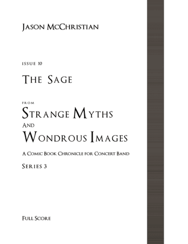 Issue 10, Series 3 - The Sage from Strange Myths and Wondrous Images - A Comic Book Chronicle for Co
