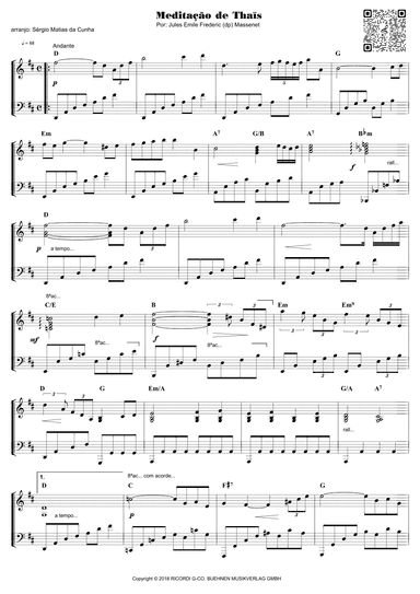 Meditation (arr. Sérgio Matias da Cunha)