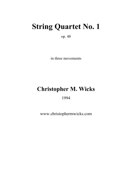 String Quartet No. 1