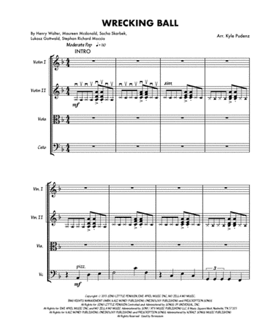 Wrecking Ball (arr. Kyle Pudenz)