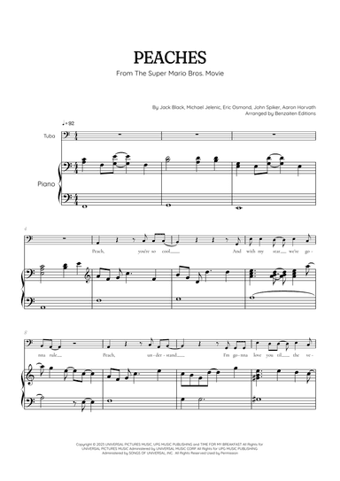 Peaches (arr. Benzaiten Editions)