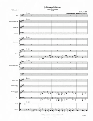 Soldier Of Fortune (arr. Patrick Sheehan)