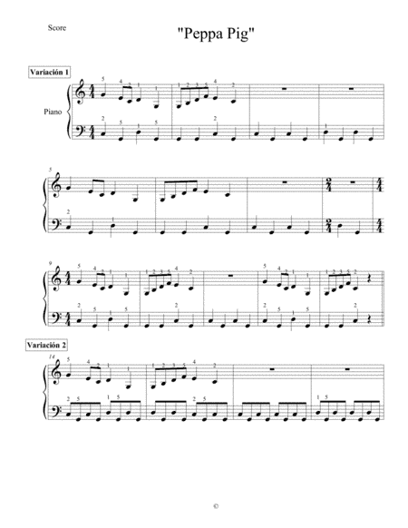 Peppa Pig (arr. Andrés Hernández)