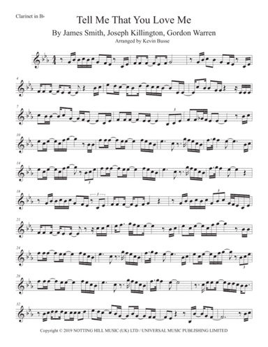Tell Me That You Love Me (arr. Kevin Busse)