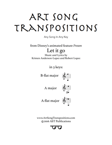 Let It Go (from Frozen) (arr. AST Publications)