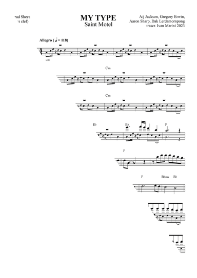 My Type (arr. Ivan Marini)