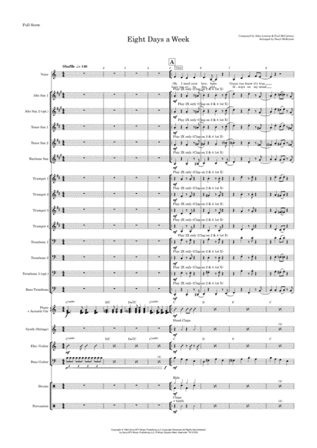 Eight Days A Week (arr. Daryl McKenzie)