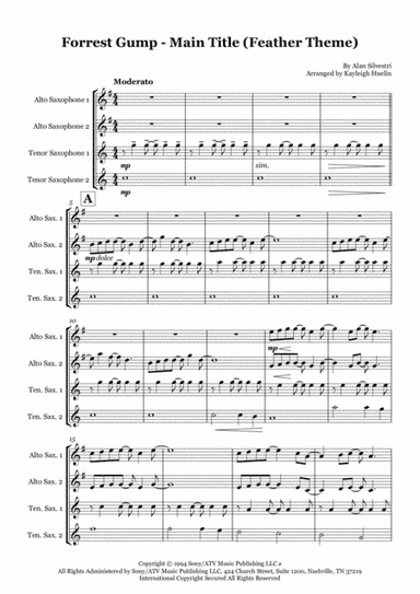 Forrest Gump - Main Title (Feather Theme)  from the Paramount Motion Picture FORREST GUMP (arr. Kayleigh Huelin)