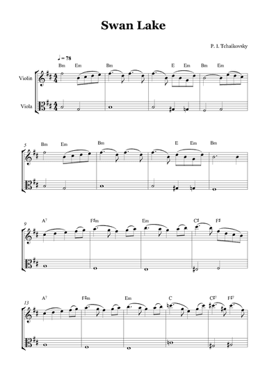 Swan Lake (arr. Gabriel Oliveira)