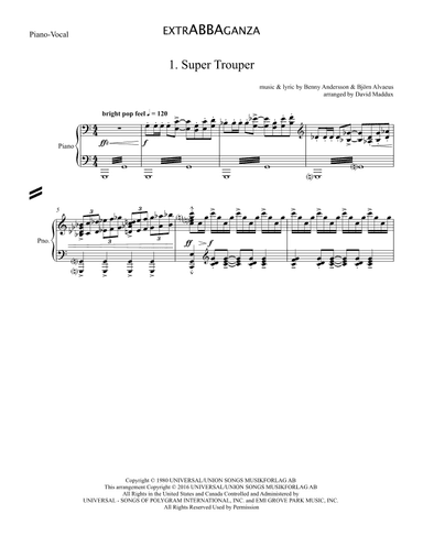 Super Trouper (arr. David Maddux)
