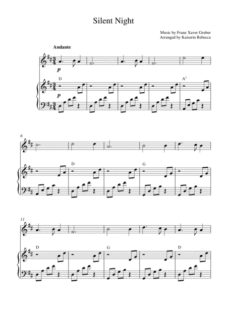 Silent Night (arr. Kaiserin Rebecca)