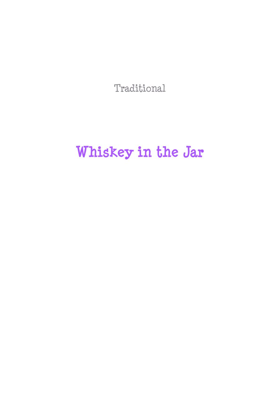 Whiskey in the Jar - Traditional (arr. Jope)