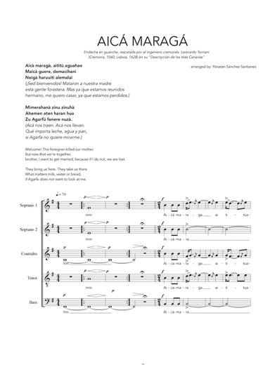 Endecha Canaria Aica Maraga (Mixed Choir)