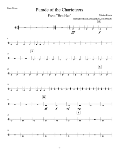Parade Of Charioteers (arr. Josh Omaits)
