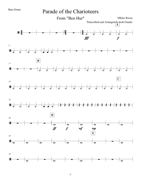 Parade Of Charioteers (arr. Josh Omaits)