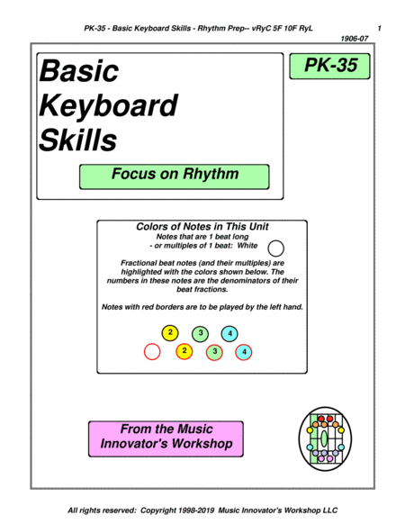PK-35 - Basic Keyboard Skills - Focus on Rhythm