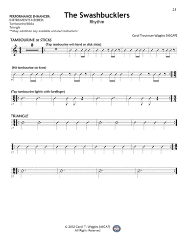 The Swashbucklers - Rhythm Chart