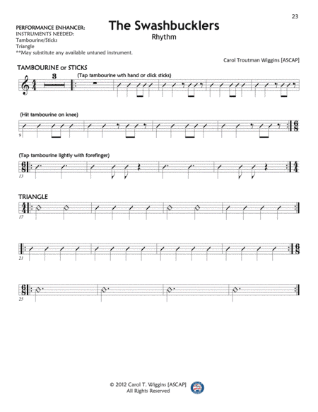 The Swashbucklers - Rhythm Chart