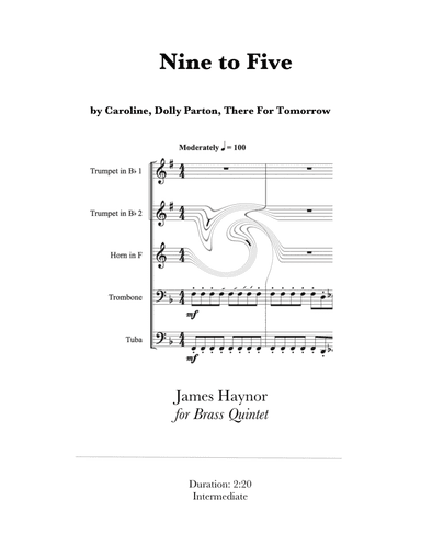 Nine To Five (arr. James Haynor)