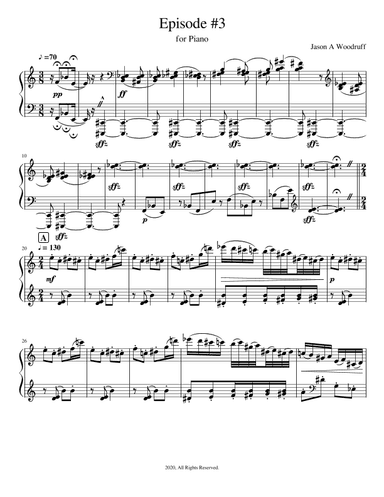 Episode no. 3 for Piano
