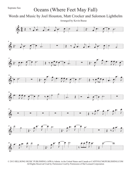 Oceans (Where Feet May Fail) (arr. Kevin Busse)