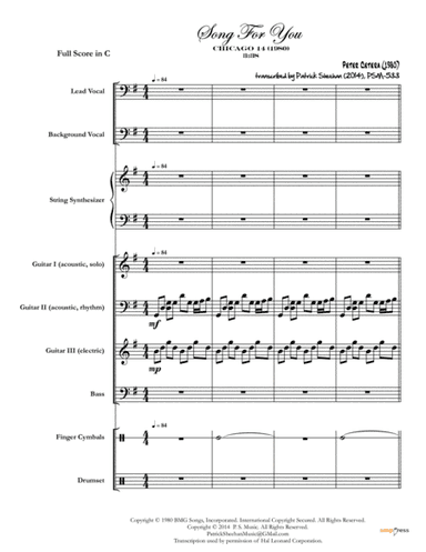 Song For You (arr. Patrick Sheehan)