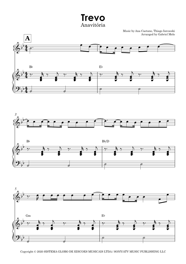 Trevo (tu) (arr. Gabriel Melo)