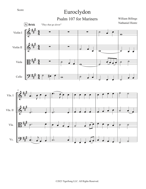 Euroclydon (arr. Nathaniel Hontz)