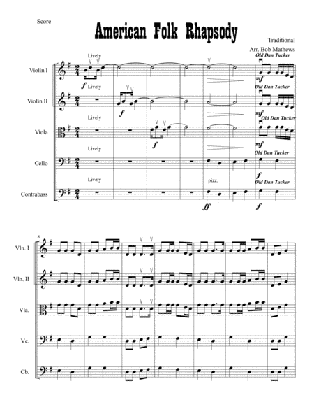 American Folk Rhapsody (arr. Bob Mathews)