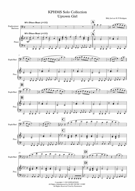 Uptown Girl (arr. Kevin P Holdgate)