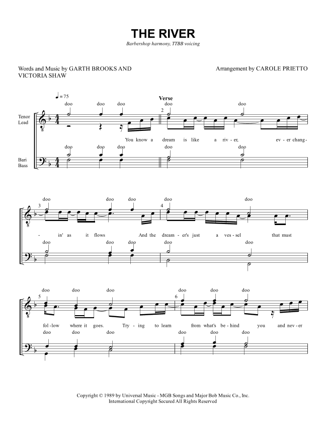 The River (arr. CAROLE PRIETTO)