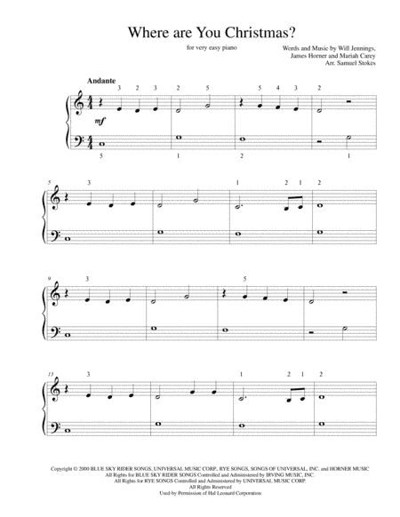 Where Are You Christmas? (arr. Samuel Stokes)