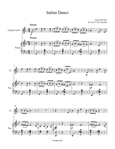 Italian Dance (arr. Nick Lacanski)