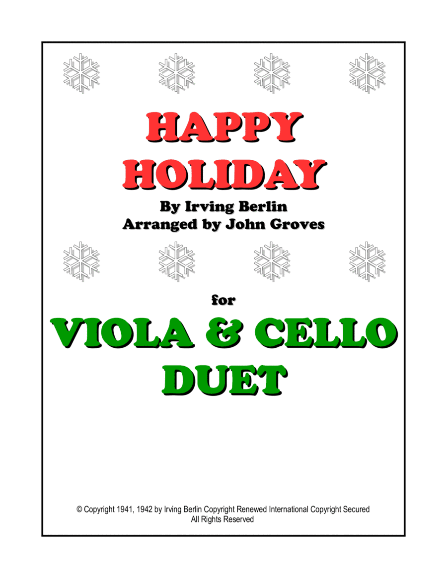 Happy Holiday (arr. John Groves)