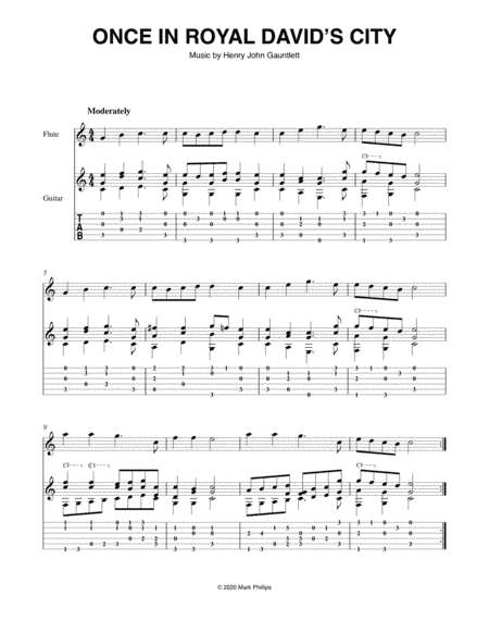 Once in Royal David’s City (arr. Mark Phillips)