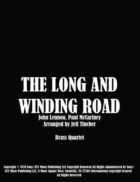 The Long And Winding Road (arr. Jeff Tincher)