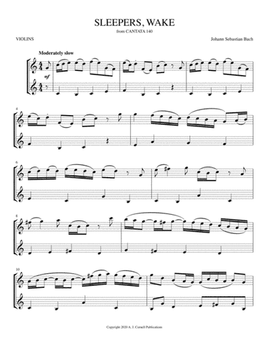 Sleepers, Wake (from Cantata 140) (arr. Mark Phillips)