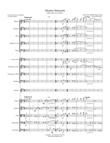 Alcancé Salvación (Estoy bien con mi Dios)-Is is well with my Soul (arr. Esau Flores Carreño)