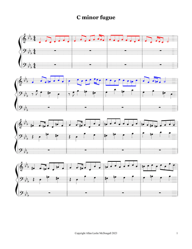 C minor fugue