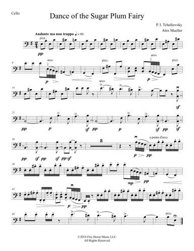 Dance of the Sugar Plum Fairy - Cello (arr. Alex Mueller)