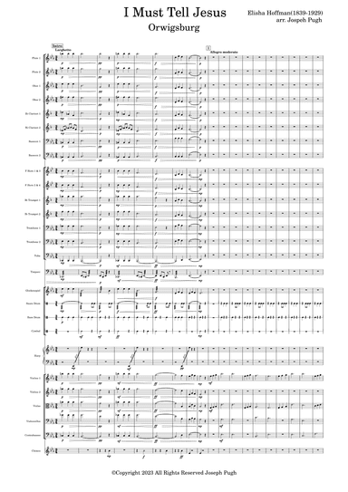 I Must Tell Jesus (arr. Joseph Pugh)