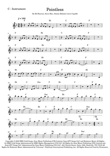 Pointless (arr. Fabio Eduardo de Oliveira)