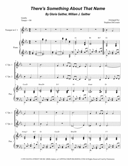 There's Something About That Name (arr. Stephen DeCesare)