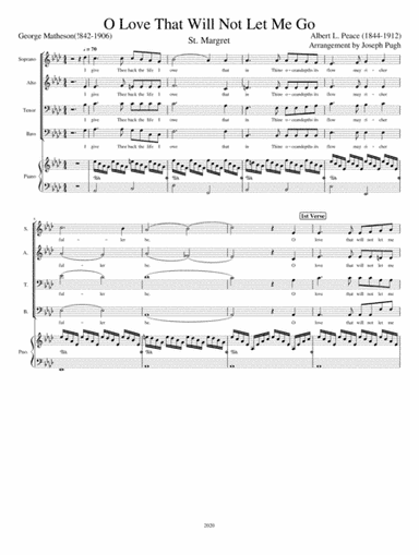 O Love That Will Not Let Me Go (SATB+ Piano) (arr. Joseph Pugh)