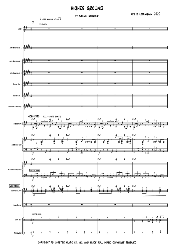Higher Ground (arr. Musiscorz)