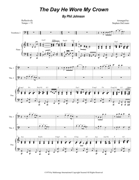 The Day He Wore My Crown (arr. Stephen DeCesare)