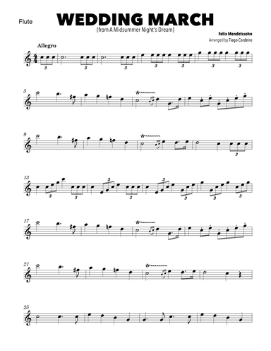 Wedding March (arr. Tiago Cordeiro)