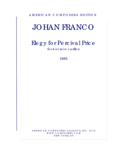 [Franco] Elegy for Percival Price