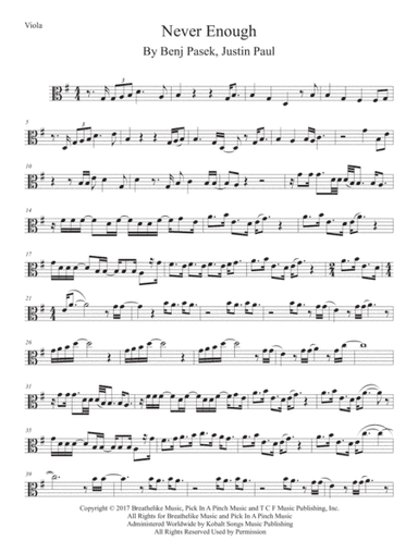 Never Enough (arr. Kevin Busse)