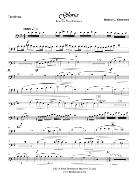 GLORIA - trombone